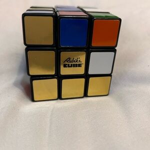 Rubik’s Cube 50th Anniversary Retro Edition Gold Mirror Brain Teaser Puzzle